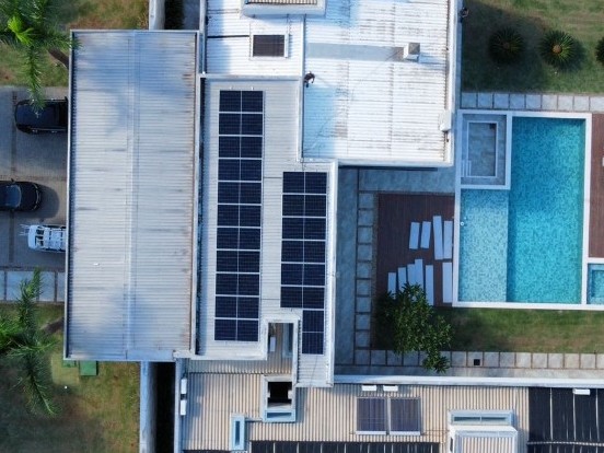 Energia solar residencial instalada pela Vitta